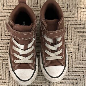 Converse Brown and White Kids Sneakers